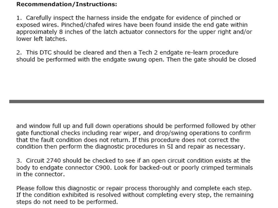 XUV tailgate / Endgate diagnosis and repair guide Part 1 - Chevy